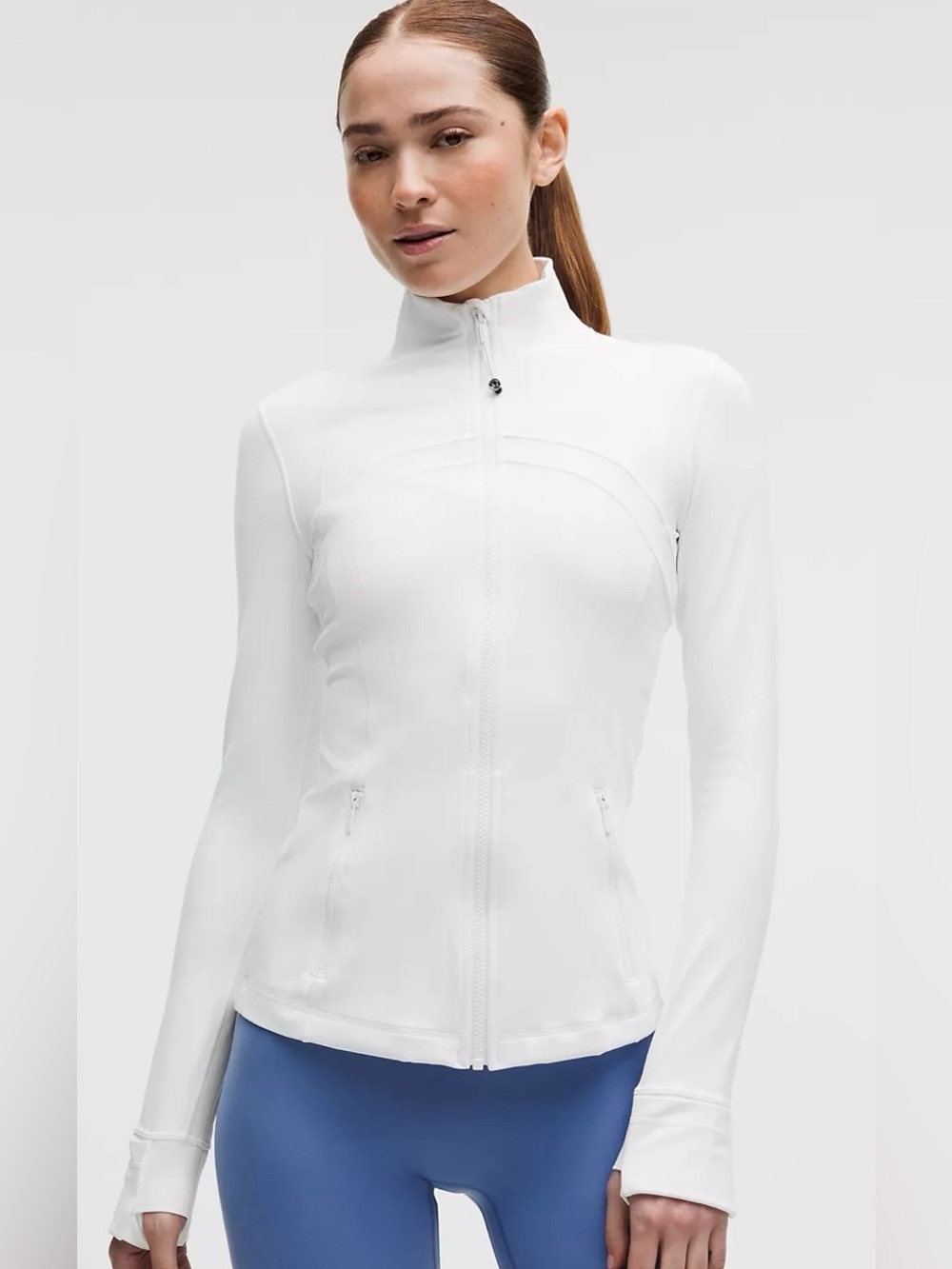Lululemon Define Lightweight Nulu Full-Zip Jacket White Size 12
